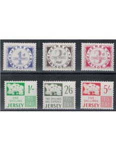 JERSEY 1969 Segnatasse 6v MNH**