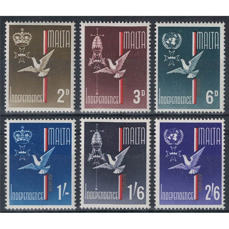 MALTA 1964 Independence 6v MNH**