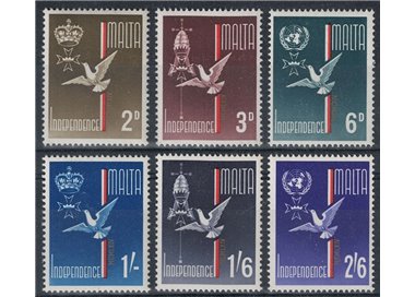 MALTA 1964 Indipendenza 6v MNH**