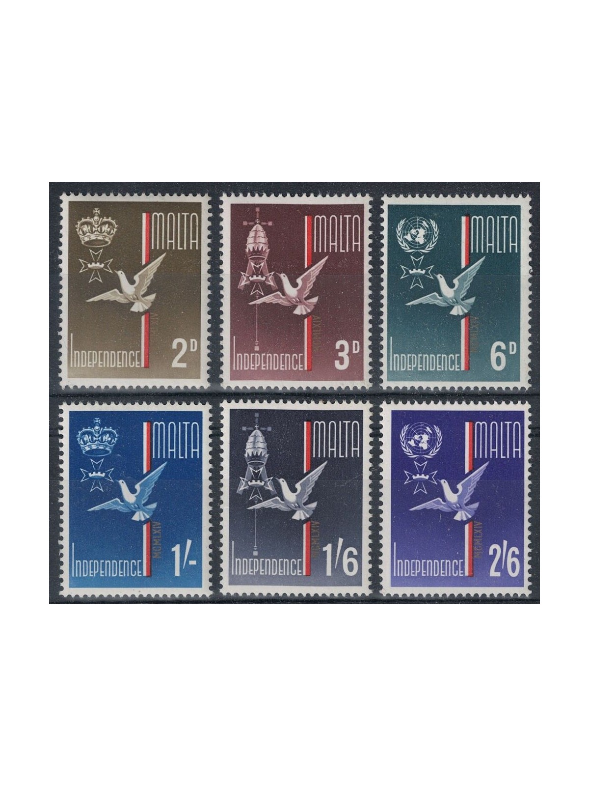 MALTA 1964 Indipendenza 6v MNH**