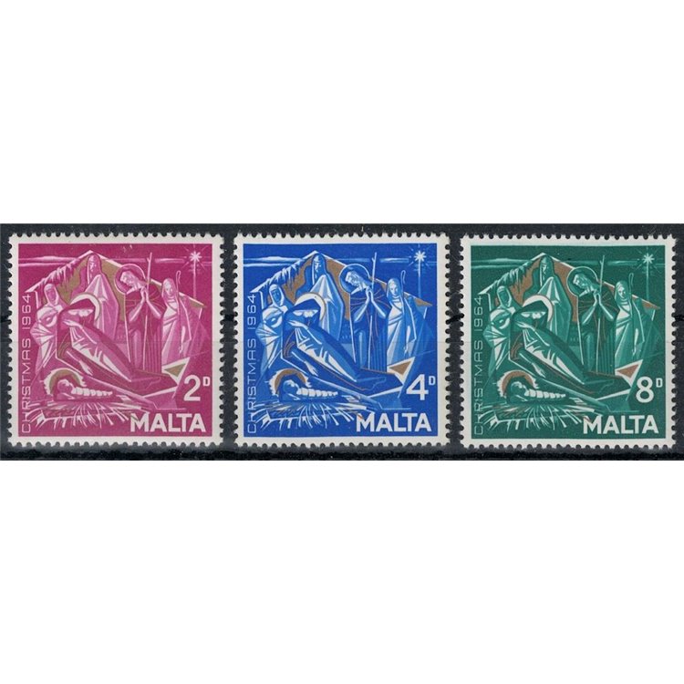 MALTA 1964 Natale 3v MNH**