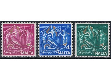 MALTA 1964 Christmas 3v MNH**