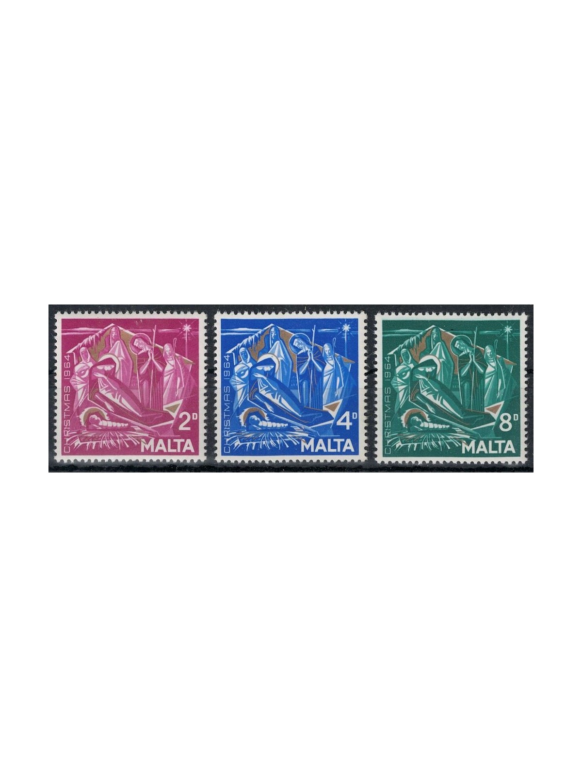 MALTA 1964 Christmas 3v MNH**