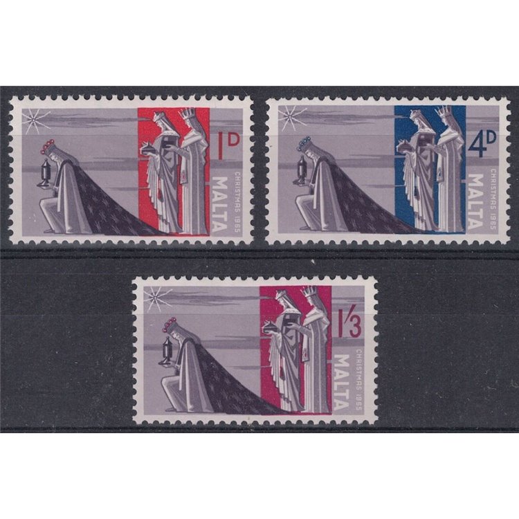 MALTA 1965 Natale 3v MNH**