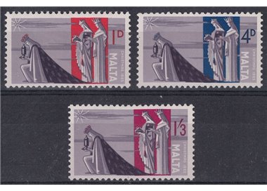 MALTA 1965 Natale 3v MNH**