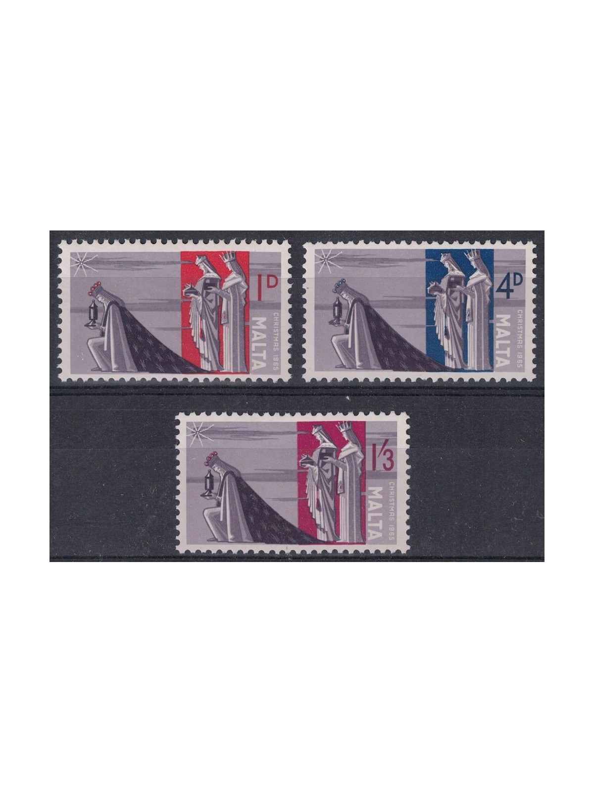 MALTA 1965 Natale 3v MNH**