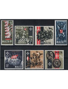 MALTA 1965 Grande Assedio 7v MNH**