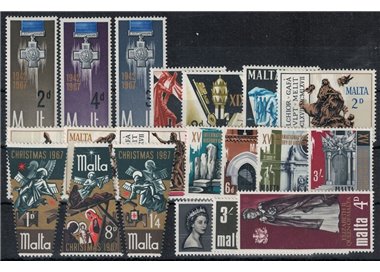 MALTA 1967 Complete Year 20v MNH**