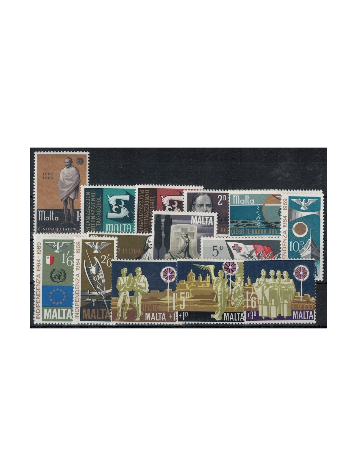 MALTA 1969 Annata completa 15v MNH**