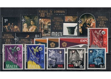 MALTA 1970 Complete Year 17v MNH**