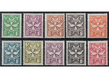 MALTA 1968 Postage Due 10v MNH**