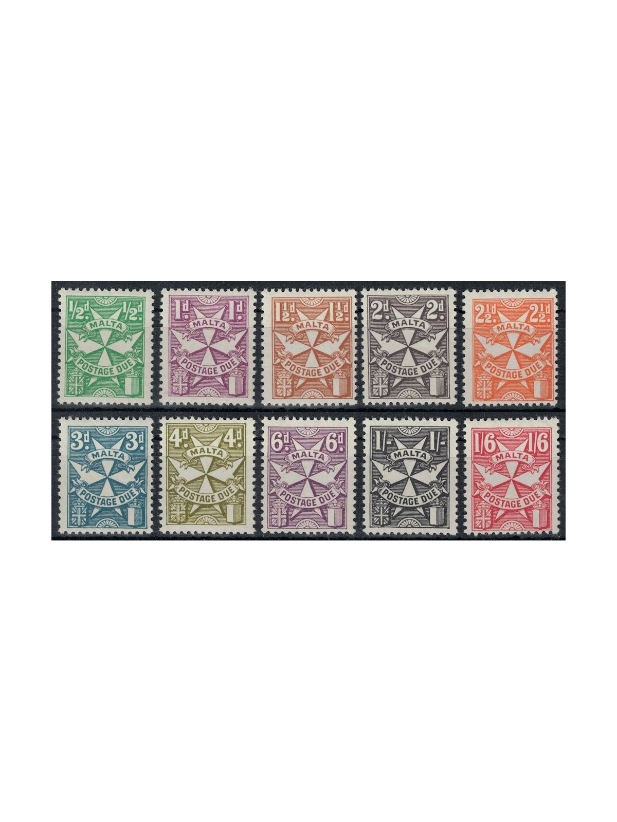 MALTA 1968 Segnatasse 10v MNH**