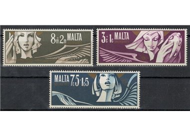 MALTA 1972 Christmas 3v MNH**
