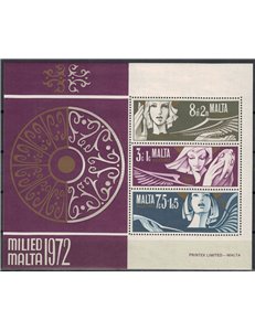 MALTA 1972 Christmas s/s MNH**