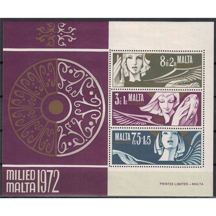 MALTA 1972 Christmas s/s MNH**