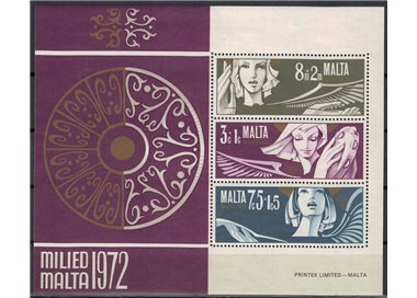 MALTA 1972 Natale BF MNH**