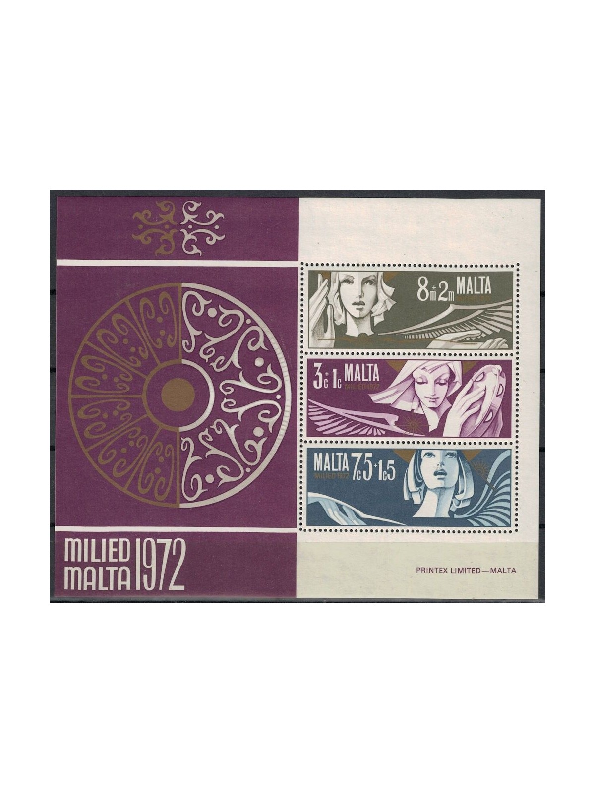 MALTA 1972 Natale BF MNH**