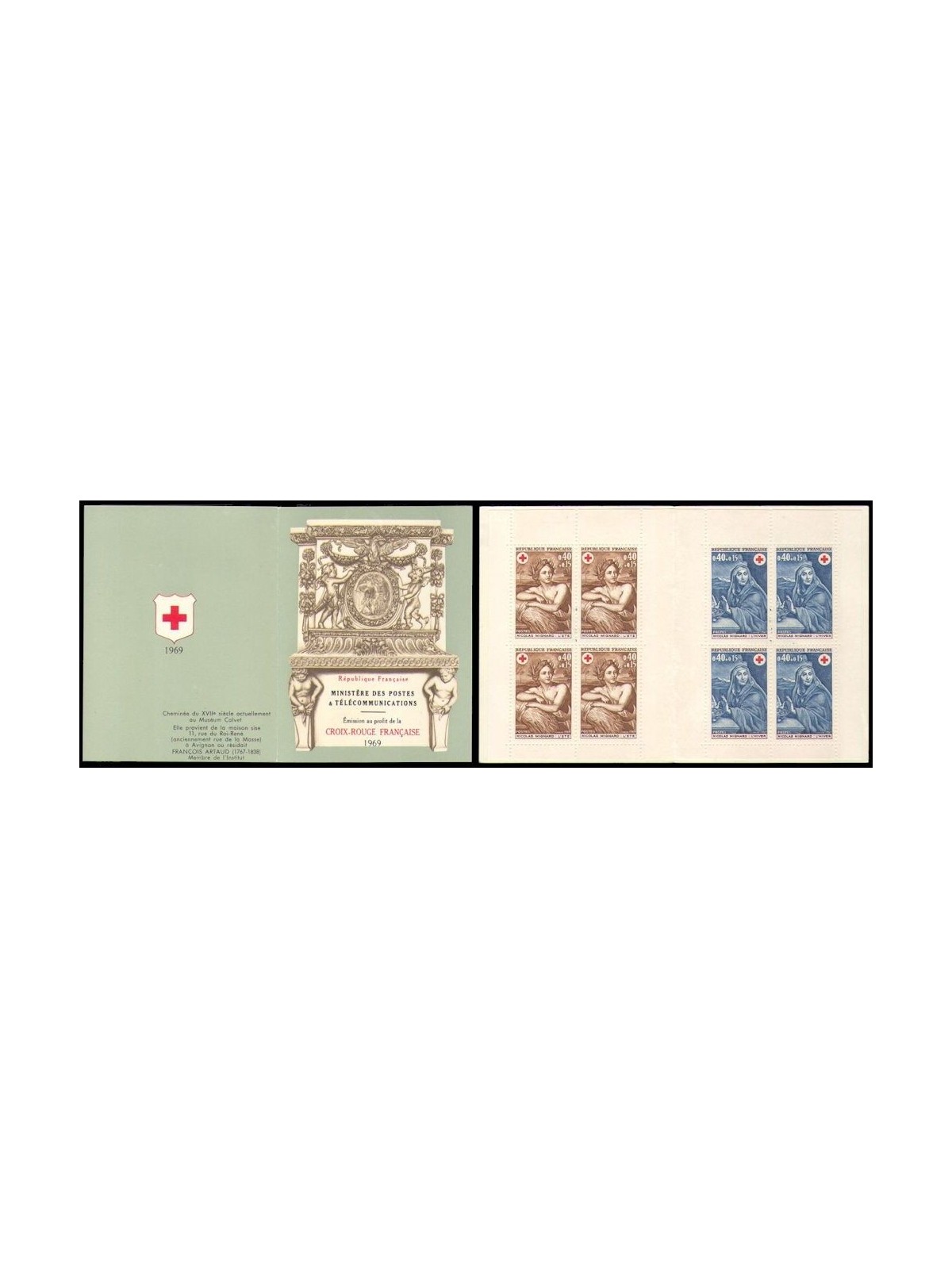 FRANCE 1969 Pro Red Cross booklet MNH**
