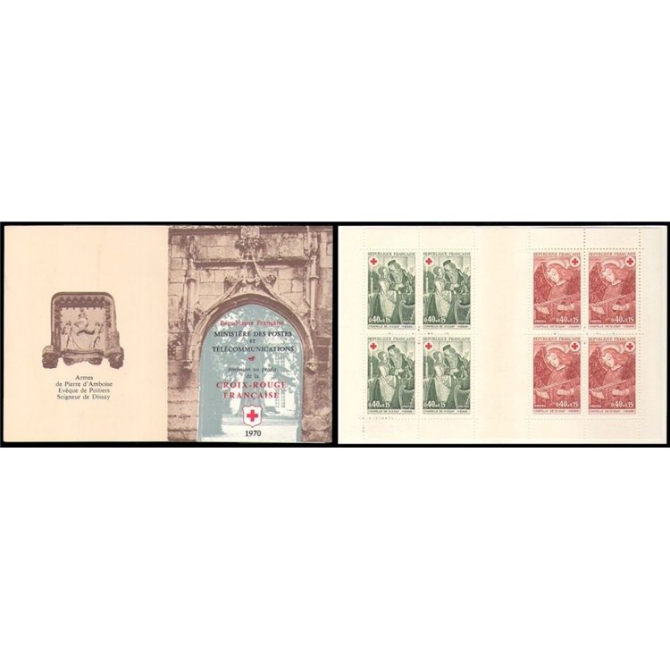 FRANCE 1970 Pro Red Cross (frescoes) booklet MNH**