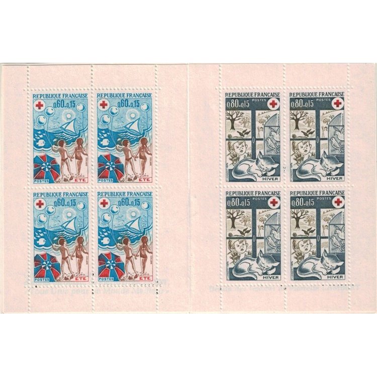 FRANCE 1974 Pro Red Cross (The Seasons) booklet MNH**