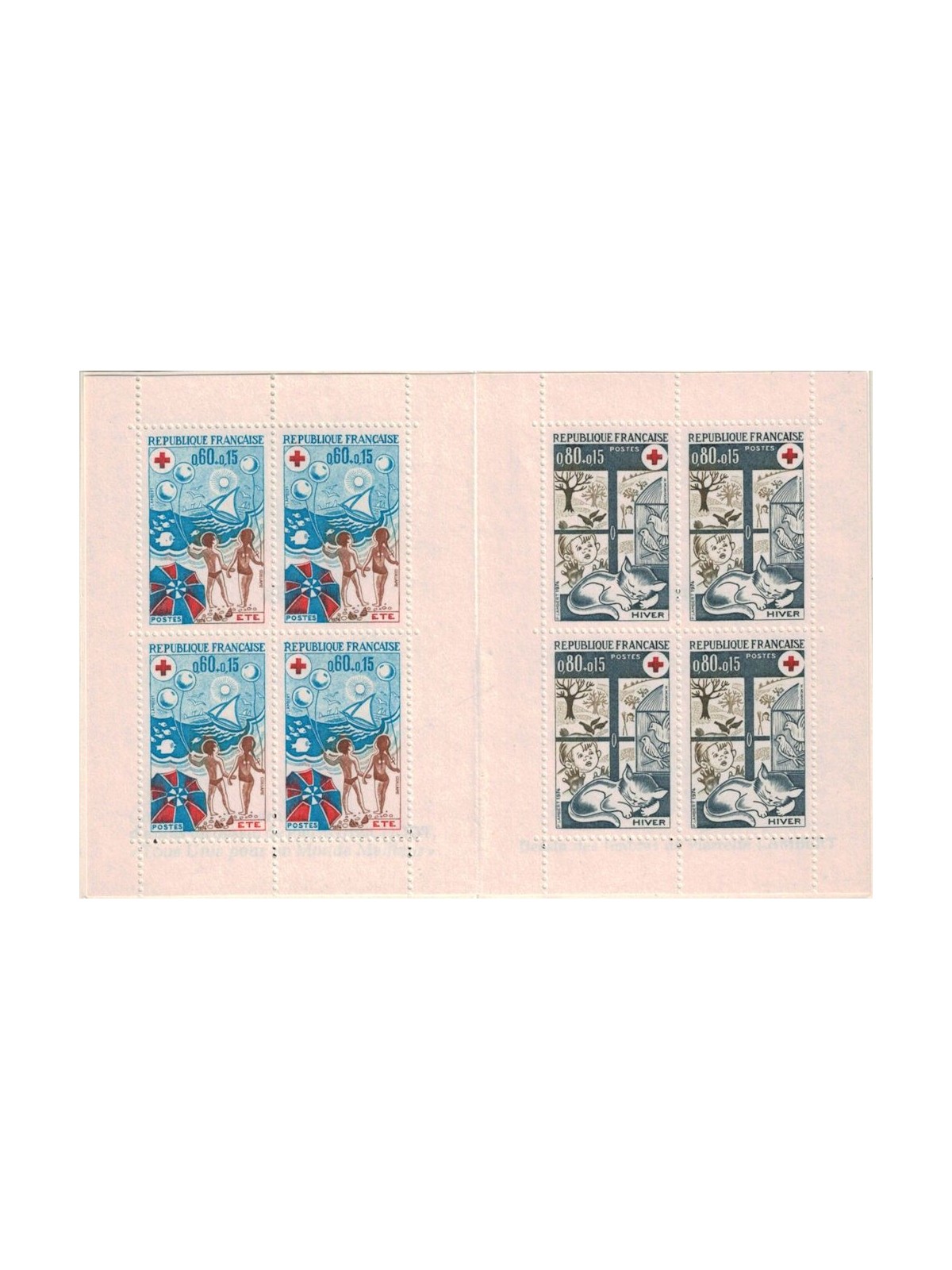 FRANCIA 1974 Pro Croce Rossa (Le Stagioni) LB MNH**