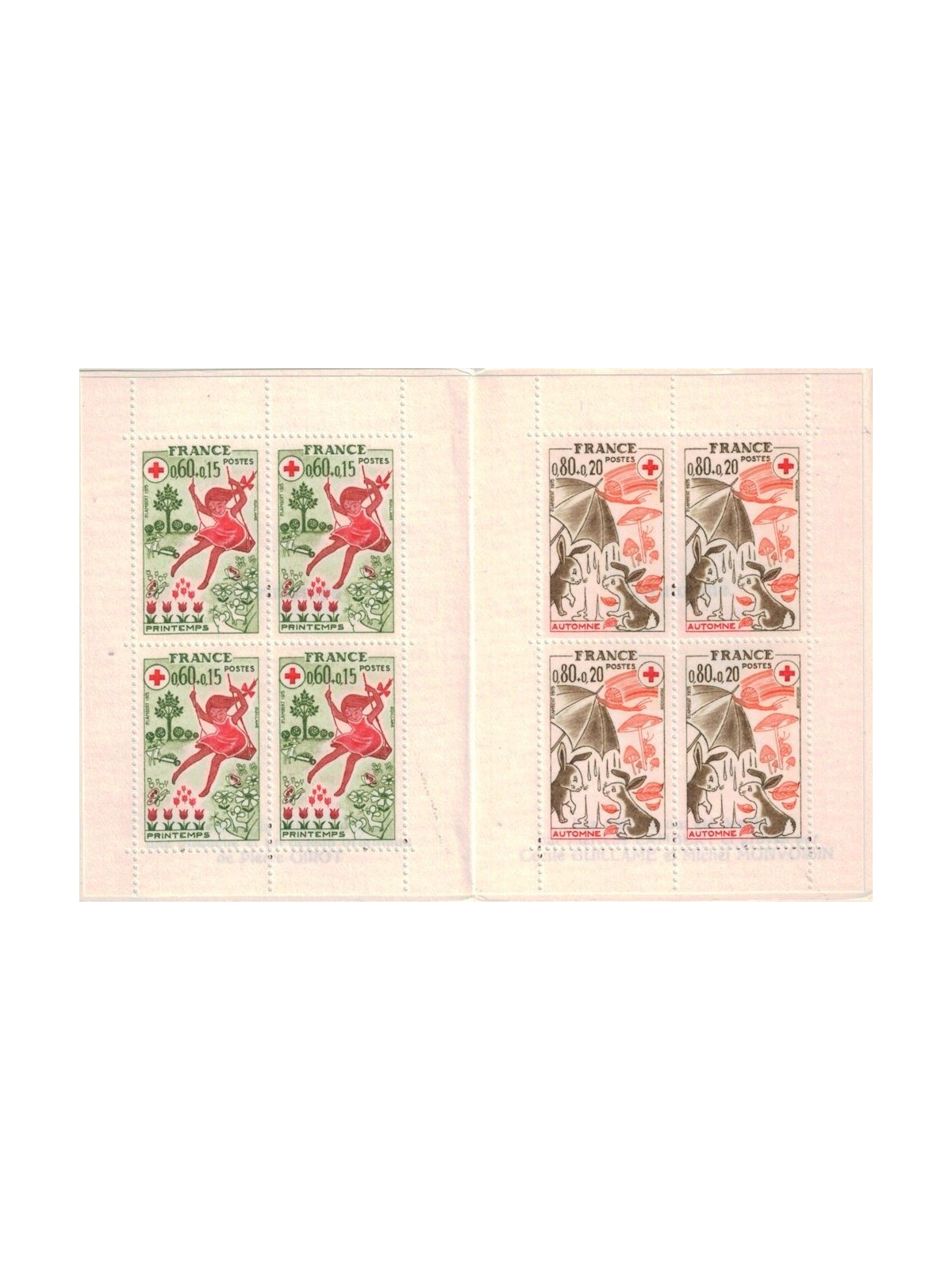 FRANCIA 1975 Pro Croce Rossa (Le Stagioni) LB MNH**