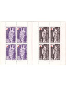 FRANCIA 1976 Pro Croce Rossa (Sculture) LB MNH**