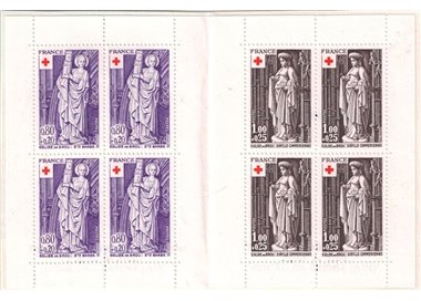 FRANCE 1976 Pro Red Cross (Sculptures) booklet MNH**