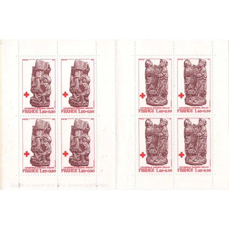 FRANCE 1980 Pro Red Cross booklet MNH**