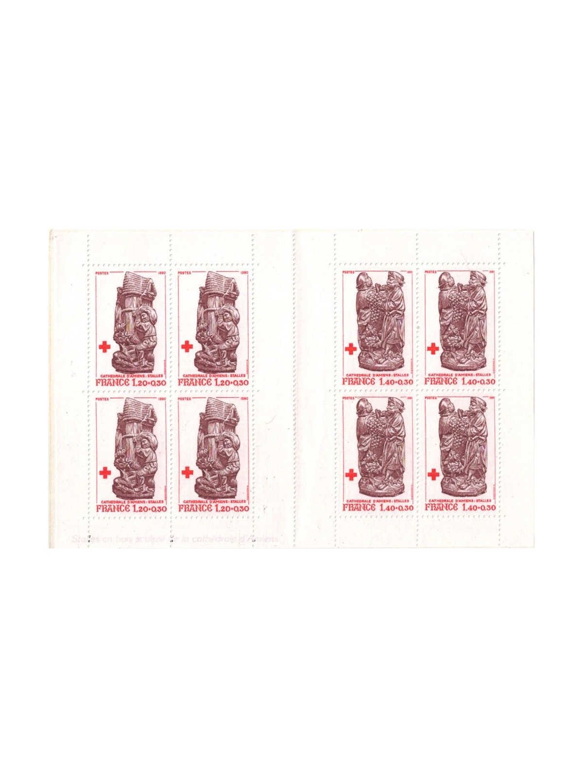 FRANCE 1980 Pro Red Cross booklet MNH**