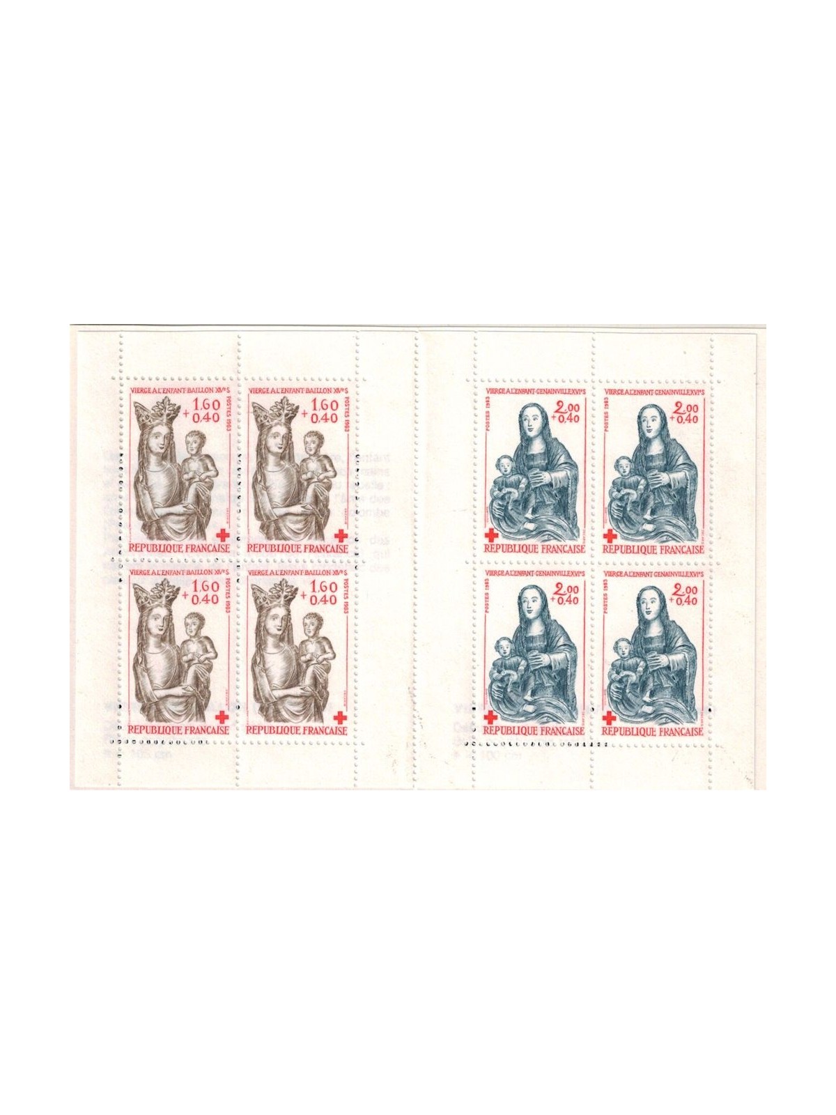 FRANCE 1983 Pro Red Cross booklet MNH**