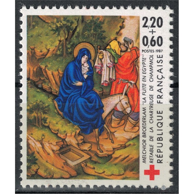 FRANCE 1987 Pro Red Cross (from booklet) MNH**