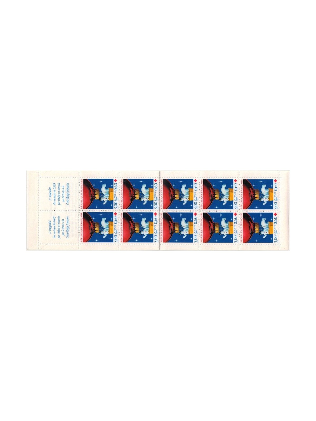FRANCE 1996 Pro Red Cross booklet MNH**