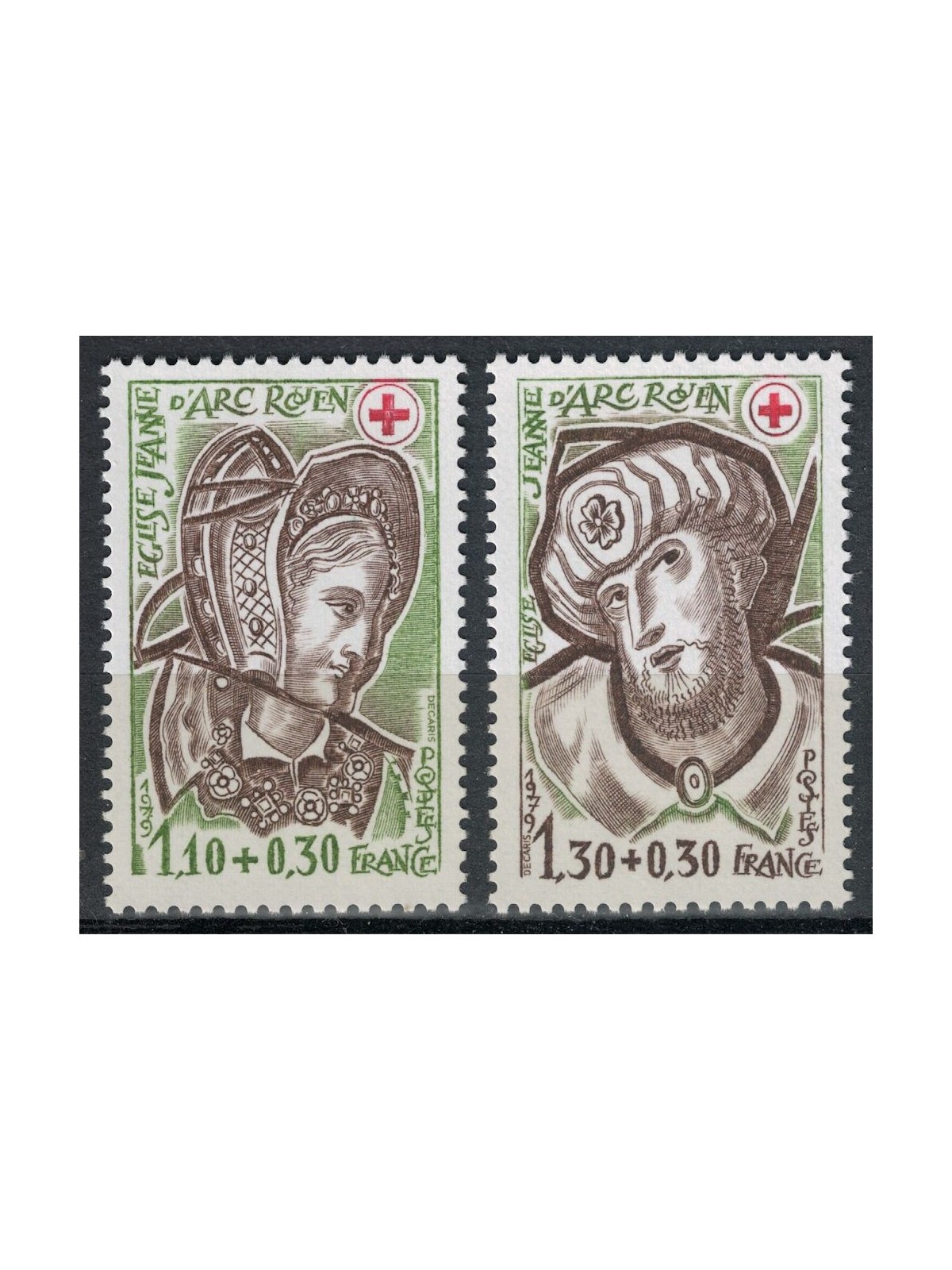 FRANCE 1979 Pro Red Cross (from booklet) 2v MNH**