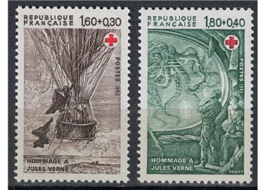 FRANCE 1982 Pro Red Cross (from booklet) 2v MNH**