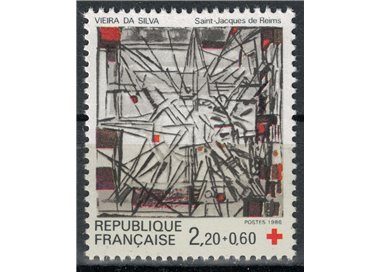 FRANCE 1986 Pro Red Cross (from booklet) MNH**