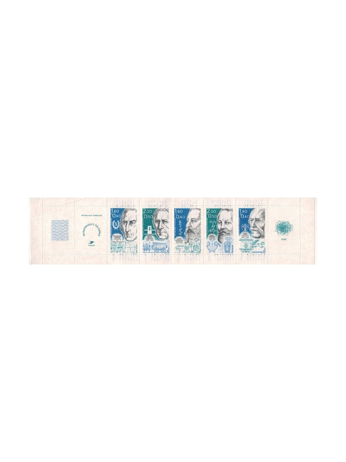 FRANCE 1986 Famous People booklet MNH**