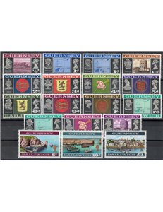 GUERNSEY 1969-70 Ordinary Series 18v MNH**