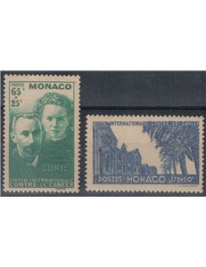 MONACO 1938 Scoperta del radio 2v MNH**