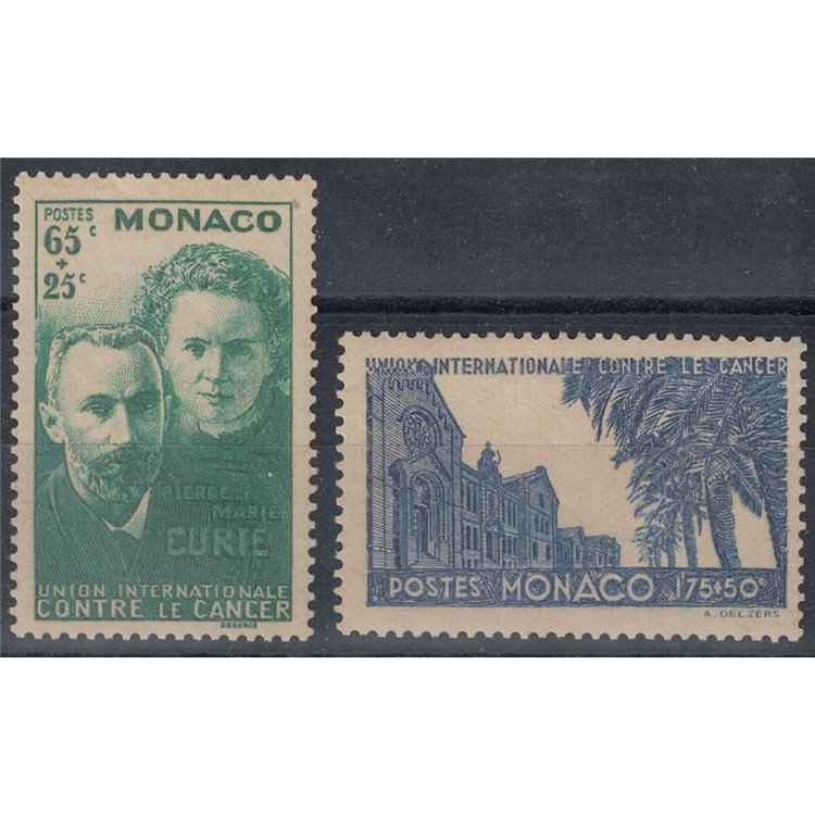 MONACO 1938 Scoperta del radio 2v MNH**