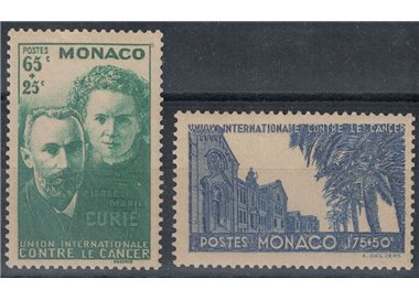 MONACO 1938 Discovery of radium 2v MNH**
