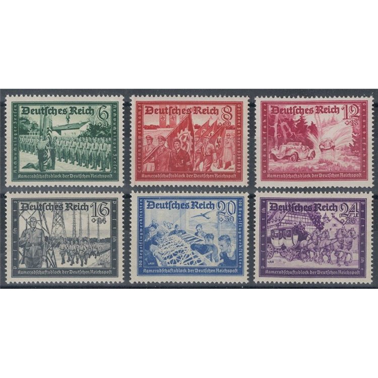GERMANIA REICH 1941 Pro Federazione dei portalettere 6v MNH**