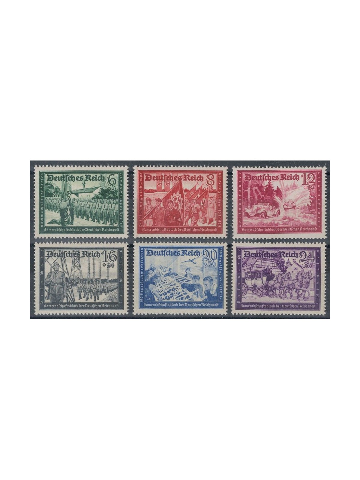 GERMANY REICH 1941 Pro Federation of Postmen 6v MNH**