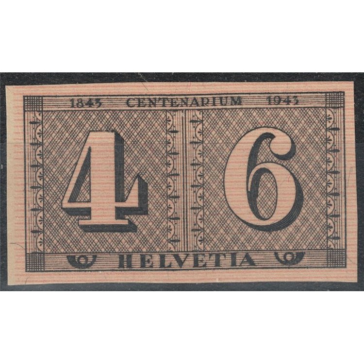 SVIZZERA 1943 Centenario francobolli svizzeri (nd) MNH**