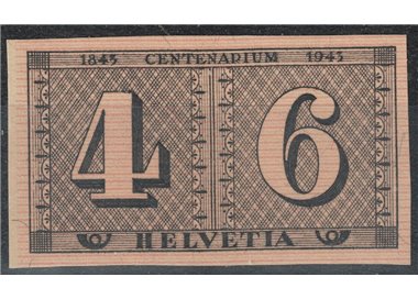 SVIZZERA 1943 Centenario francobolli svizzeri (nd) MNH**