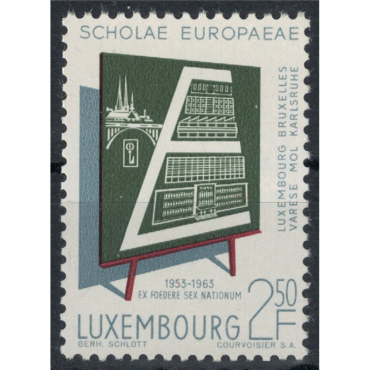 LUSSEMBURGO 1963 Scuole europee MNH**