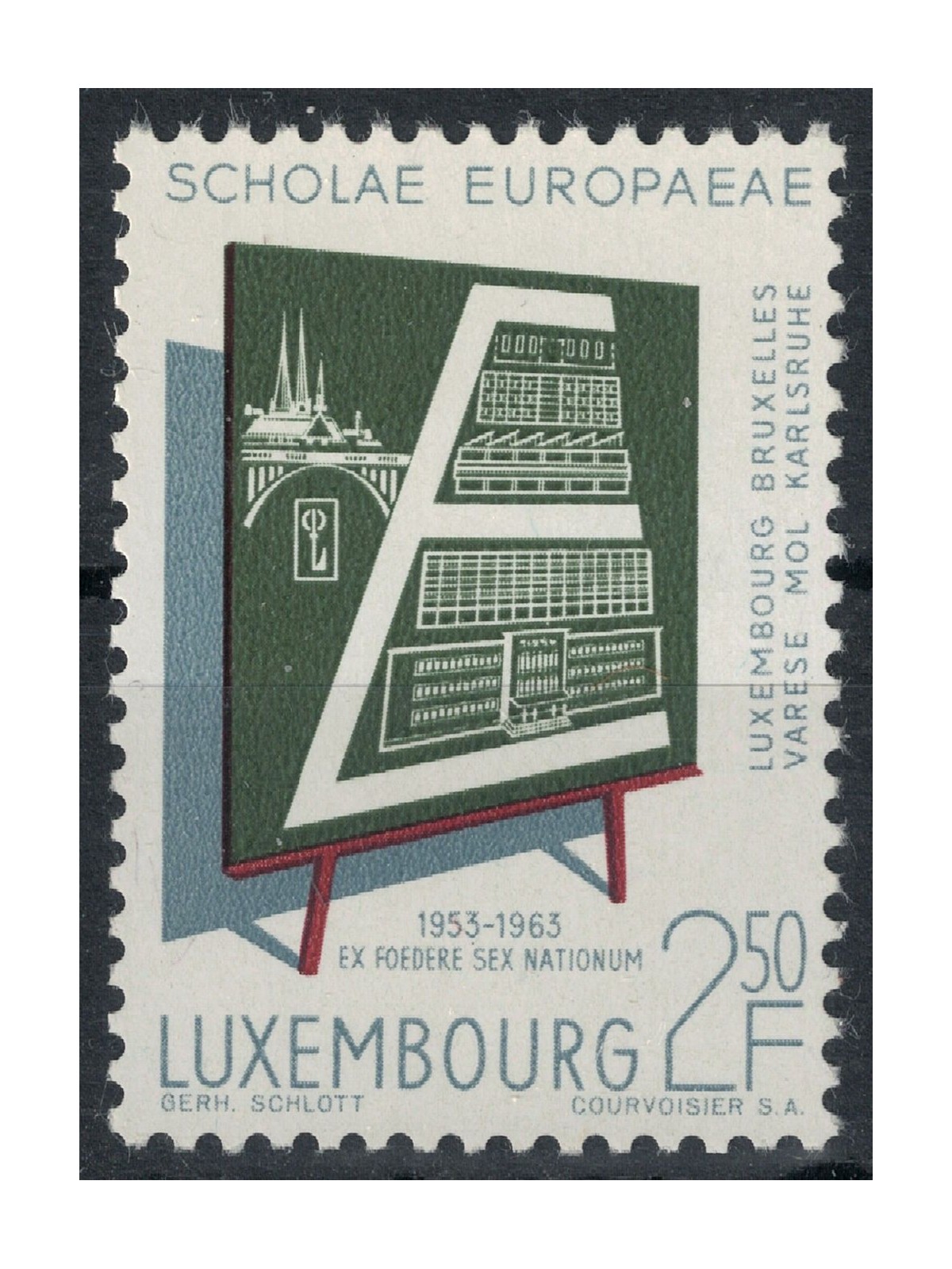 LUSSEMBURGO 1963 Scuole europee MNH**