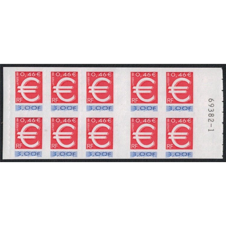 FRANCIA 1999 Il francobollo Euro LB MNH**