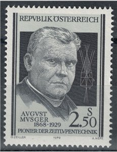 AUSTRIA 1979 August Musger MNH**