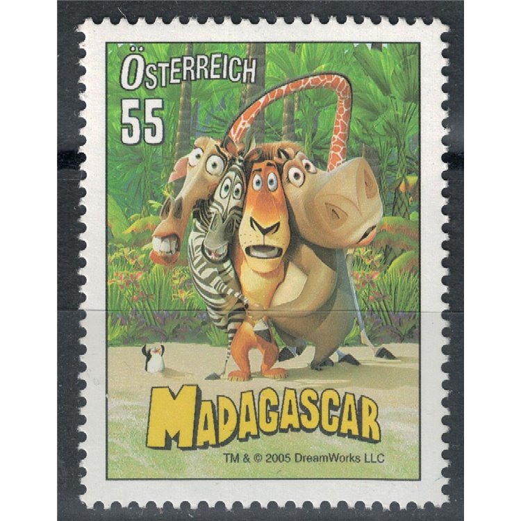 AUSTRIA 2005 Madagascar, animated film MNH**